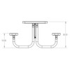 MyTCoat 8' Rectangular Portable Table - Expanded Metal