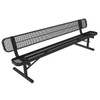 MyTCoat 8' Portable Bench w Back- Expanded Metal