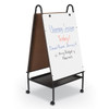 MooreCo Wheasel Easel with Non-Magnetic Markerboard
