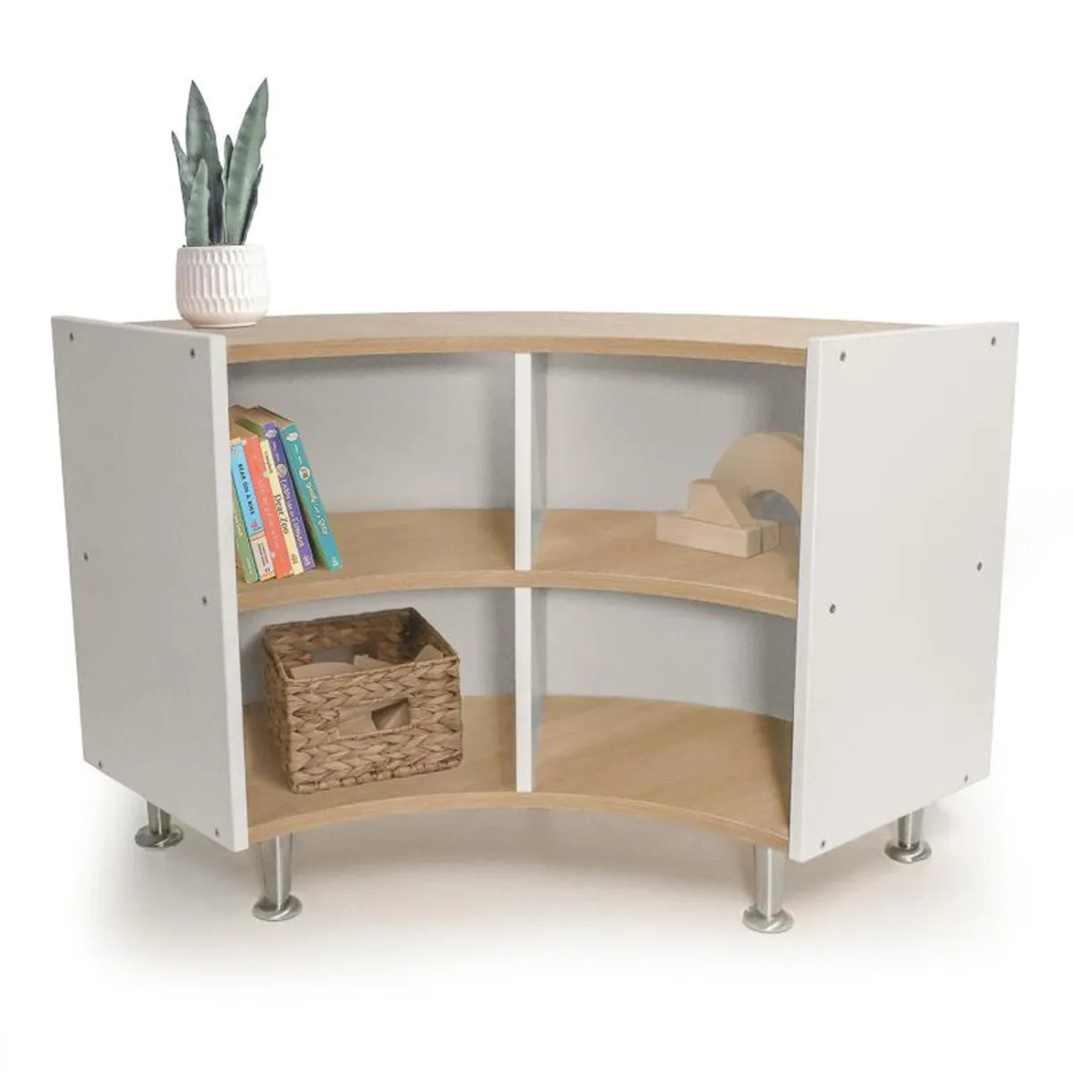Whitney Brothers elevatED Curve Out Storage Cabinet