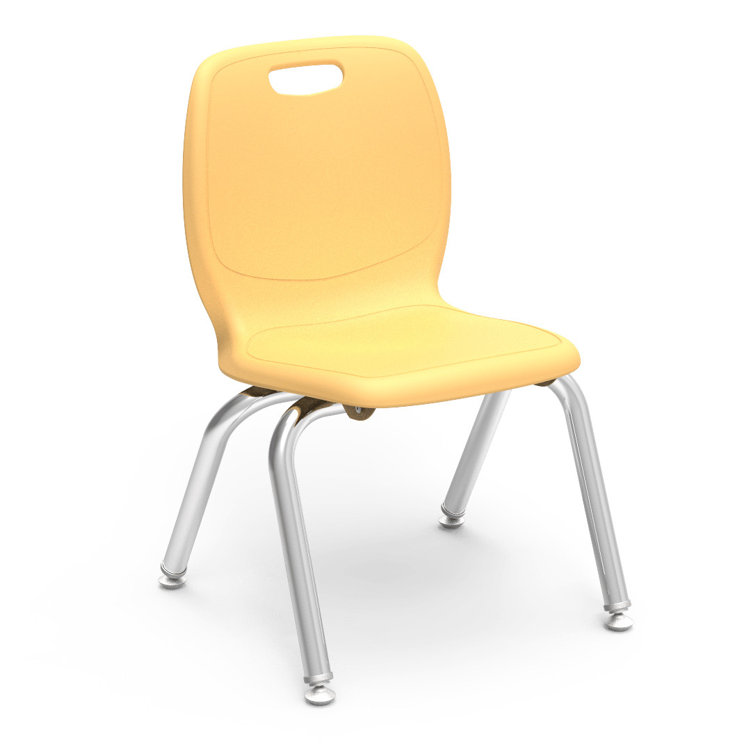 P*g様 VIRCO スクールデスクチェア　イエロー Virco N2 Series 4-Leg Stack Chair 12
