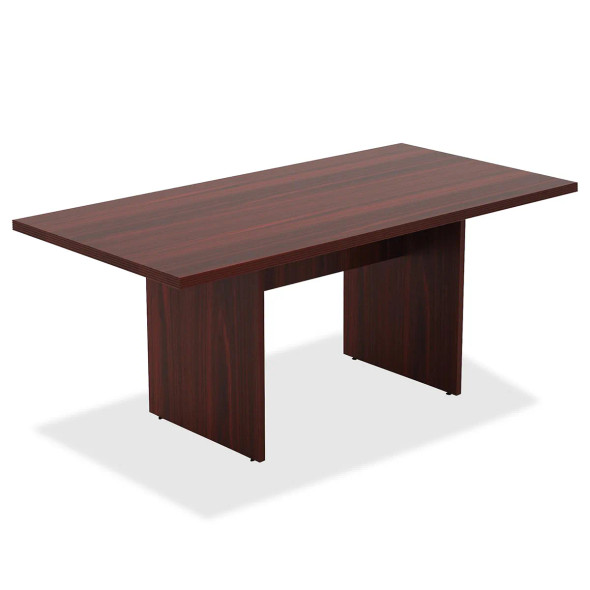 Lorell Chateau Series Mahogany 6' Rectangular Table