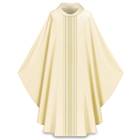 Slabbinck Gothic Chasuble with Roll Collar in Brugia Fabric - Set of 4 Colors