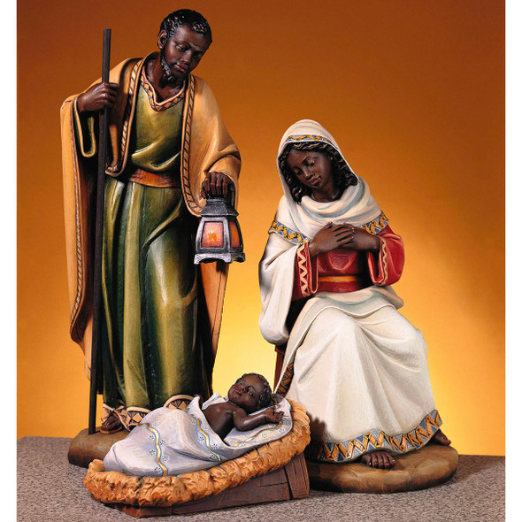 Demetz Nativity Set "Adua" Holy Family Set, Fiberglass, 24"