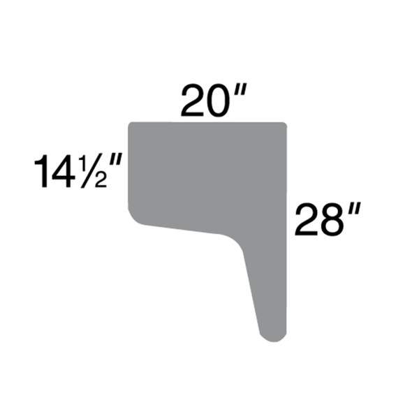 Virco 3000 Series Chair Combo, Navy Seat, Sandstone Top