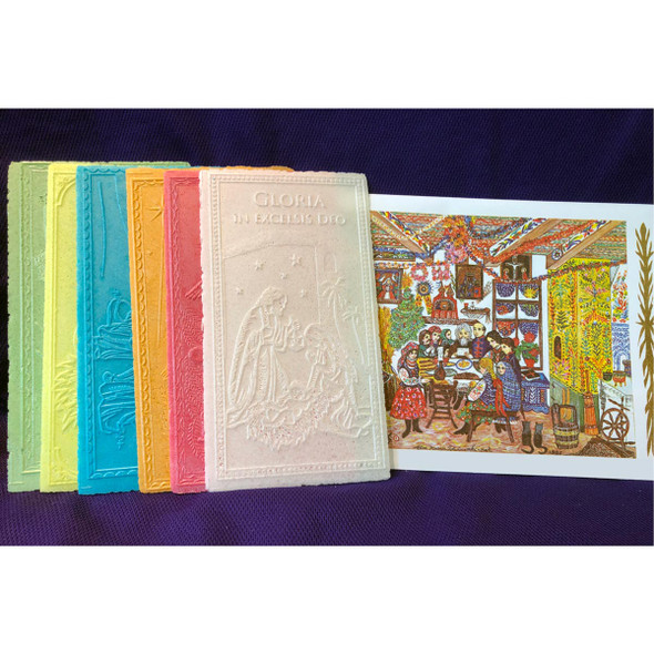 OCO Pre-Pack Six Color Christmas Wafers w Wigilia Envelope 100 Pks