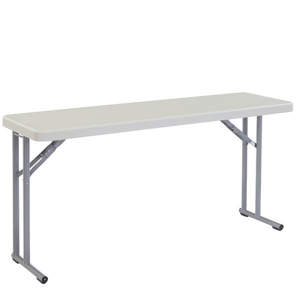 NPS 18"x60" Blow-Molded Seminar Folding Table