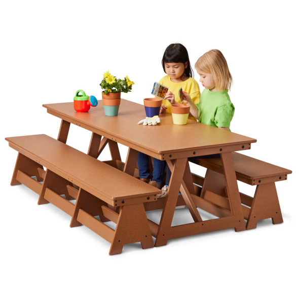 Jonti-Craft EverPlay Large Outdoor Table and Bench Set