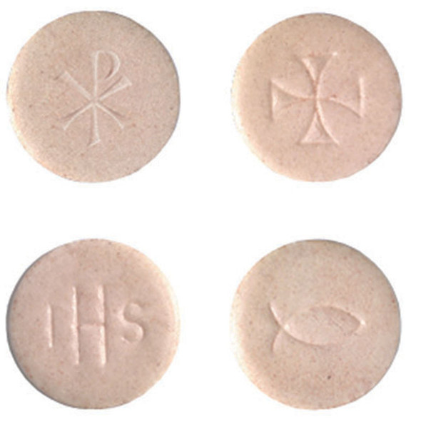 OCO Altar Bread 1 1/2" Whole Wheat-Poly Bags 20K/Cs