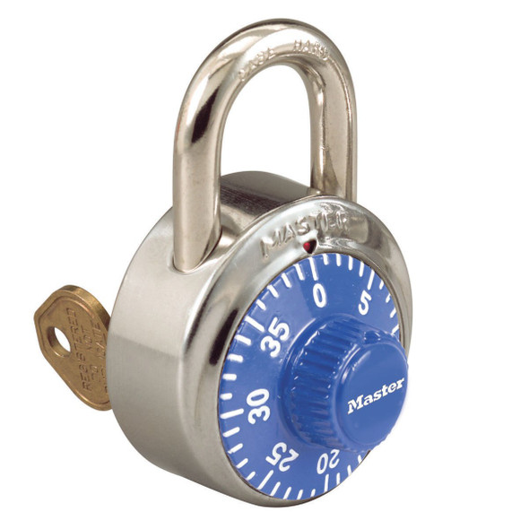 Master Lock 1525 Combination Lock w  Blue Dial