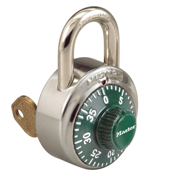 Master Lock 1525 Combination Lock w Green Dial