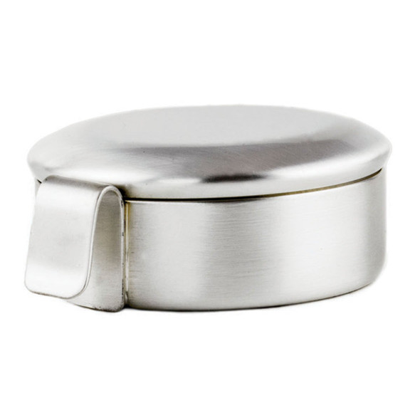 Alviti GL-215S GIFT Low Gluten Host Ciborium w Cover Satin Silver w Silver Amulet