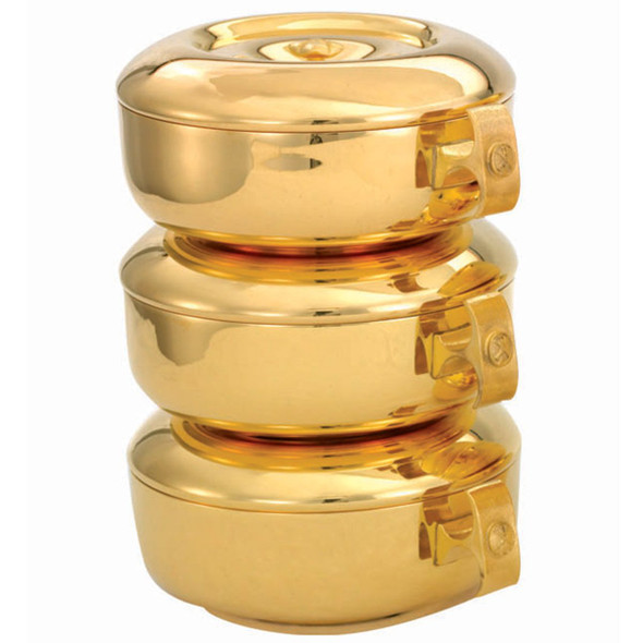 Alviti 449GSET 3 Pc Stacking Ciboria Set