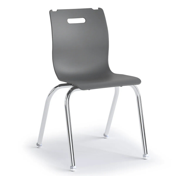 Alumni Savvy 4-Leg Stacking Chair w Backpack Holder 18"