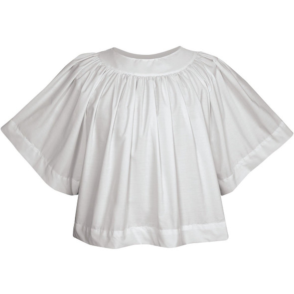 Abbey Server Surplice Round Yoke Poly/Cotton