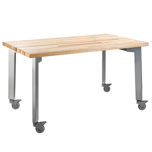 NPS Titan Table w Butcherblock Top 36"H