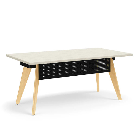 KI Connection Zone Wood Leg Desk w Modesty Panel 35 ½” x 71 ½”
