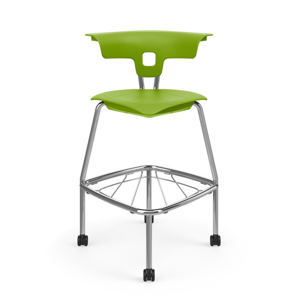KI Ruckus Stool 30" w Casters and Bookbag Rack