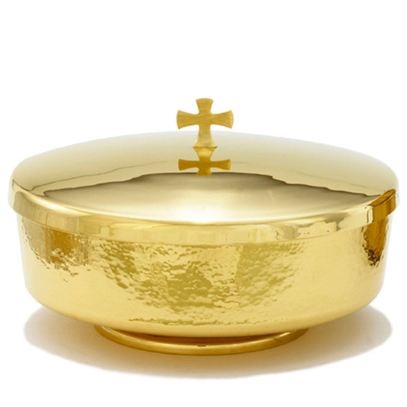 Alviti 7201G Communion Bowl w Cover Hammered