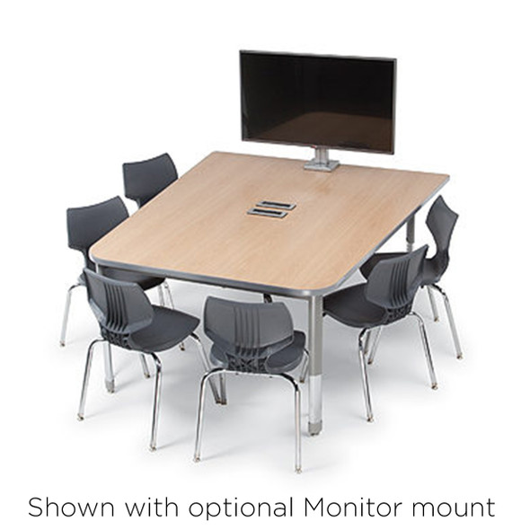 Smith System Interchange Half Boat Multimedia Table w Power