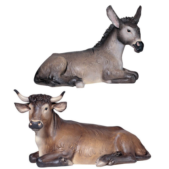 Demetz Nativity Set "Kostner" - Ox & Donkey Set