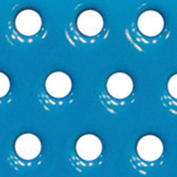 Leisure Craft 8' Perforated Bench w Back 11 1/2" W Seat Surface Mount