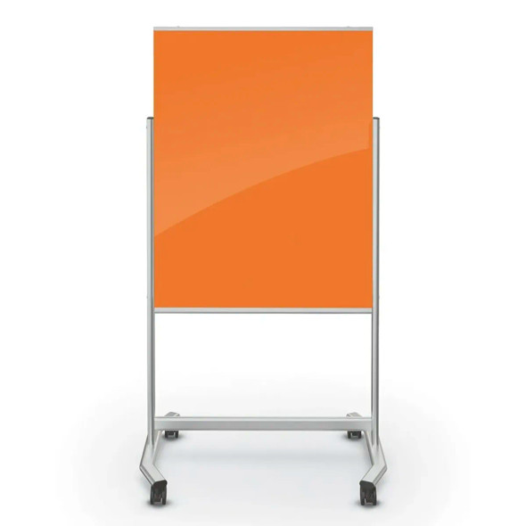MooreCo 4'x3' Visionary Mobile Magnetic Glass Board
