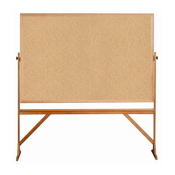 Ghent Mobile Reversible Board Wood Frame Cork/Cork
