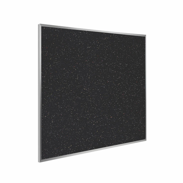 Ghent 4'x4' Aluminum Frame Recycled Rubber Bulletin Board