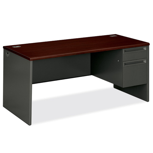 HON 38000 Series Right Pedestal Desk 66Wx30D