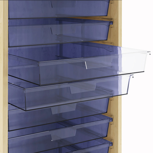 Diversified Spaces Duo Mobile Tote Storage 66-1/2"H w Maple Finish