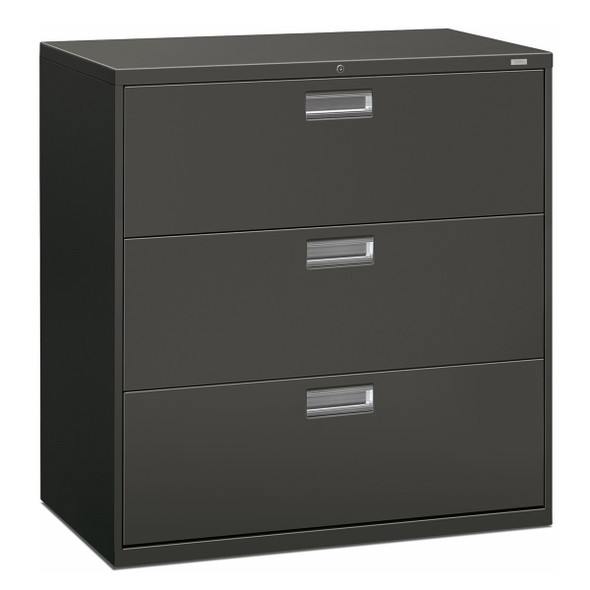 HON Brigade 600 Series 3-Drawer 42"W Lateral File w Lock