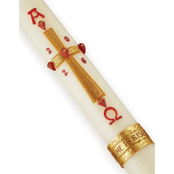 Root Paschal Candle He Is Risen