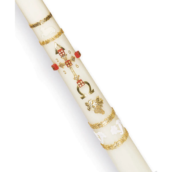 Root Paschal Candle Fully Ornamented