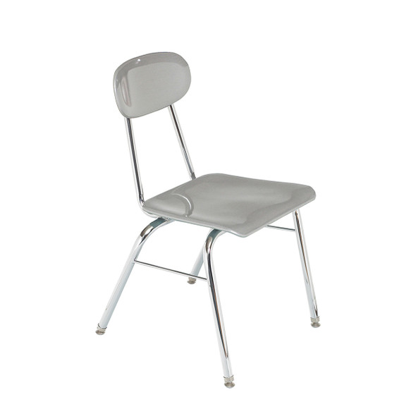 Columbia Hard Plastic Super Stacker Chair 12" w Chrome Frame