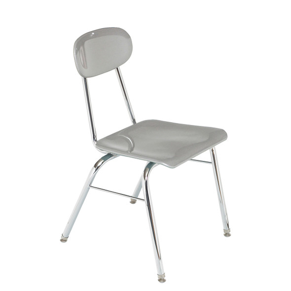 Columbia Hard Plastic Super Stacker Chair 15.5" w Chrome Frame