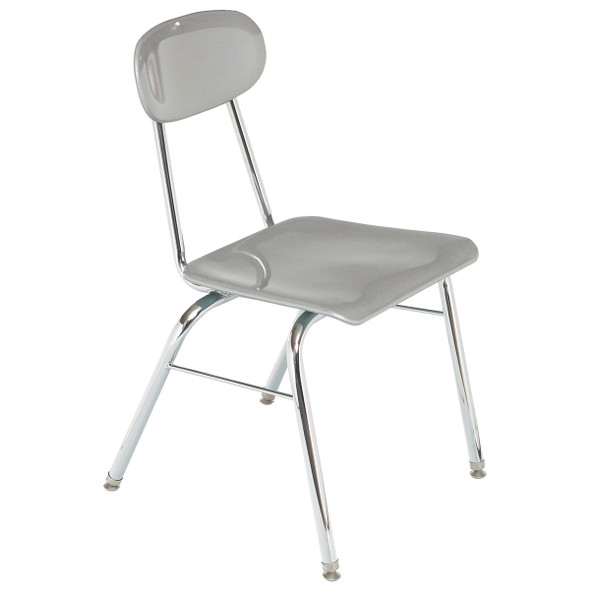 Columbia Hard Plastic Super Stacker Chair 18" w Chrome Frame