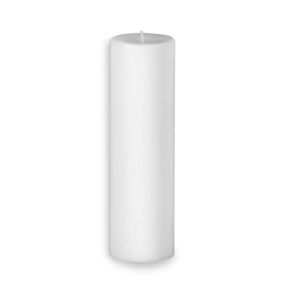 Root Wedding Candle White Pillar 3" x 12" Undecorated
