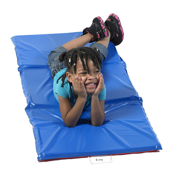 Childrens Factory 1" Angels 3-Section Folding Rest Nap Mat