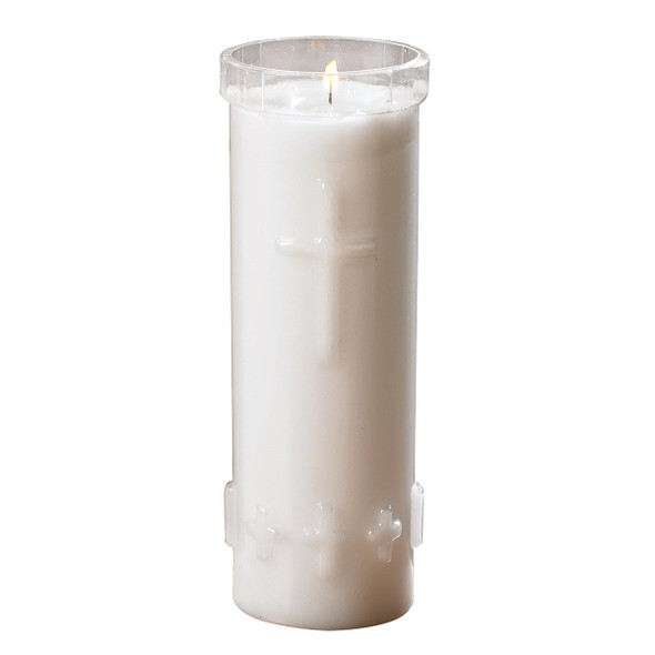 Will & Baumer Cemetery Candle Sanctolite 7 Day Outdoor Plastic 12/Cs