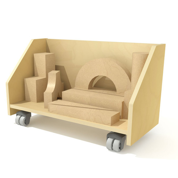 Whitney Brothers Mobile Building Block Storage Cart