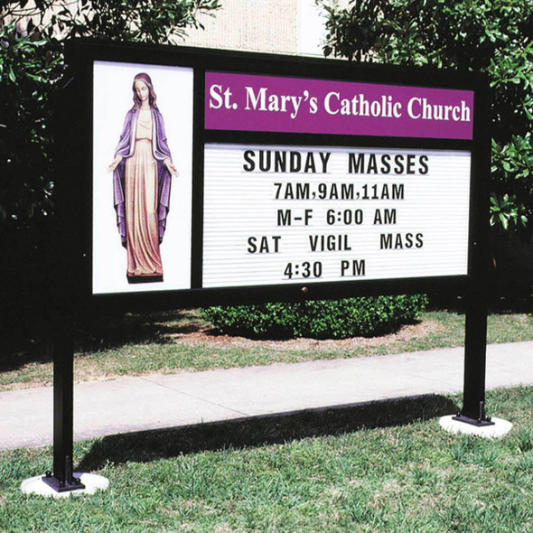 MPC Church Sign SIGNATURE 96"x48" Single Face