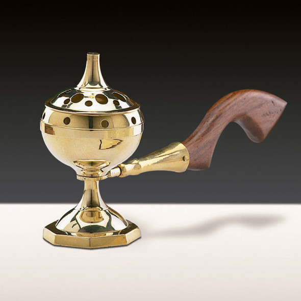 Sudbury Brass Long Handled Incense Burner
