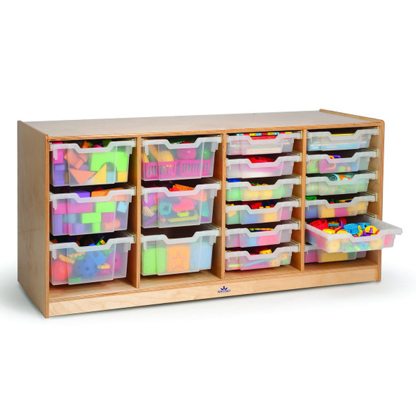 Whitney Brothers Clear Tray Quad Storage Cabinet