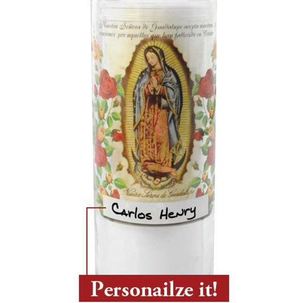 Root Day of the Dead Memorial Candle 6-7 Day Glass 12/Cs