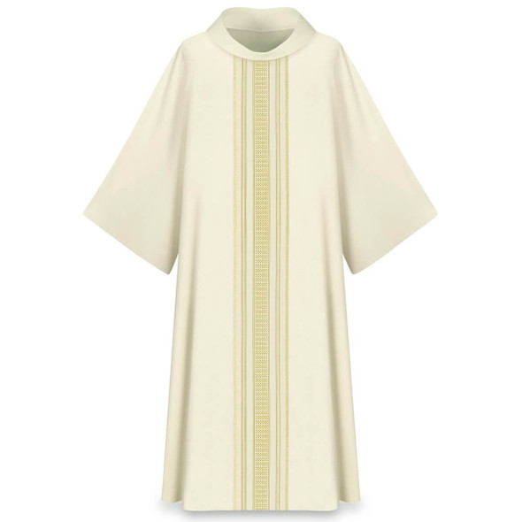Slabbinck Dalmatic In Brugia Fabric Beige - 53" Long