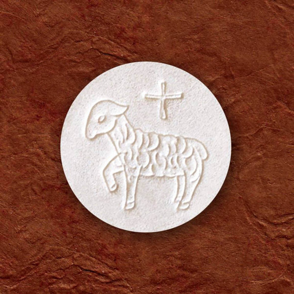 Cavanagh Altar Bread 1 3/8" White w Lamb-Packets 15K/Cs