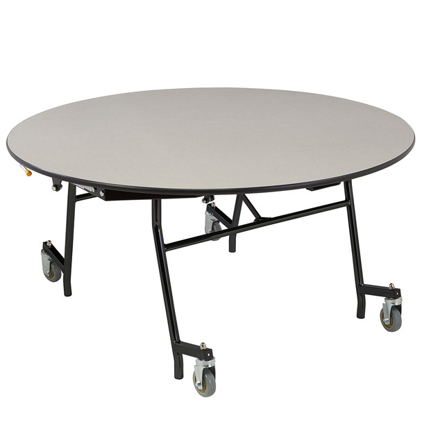 NPS Mobile EasyFold Table, 60" Round, Grey Nebula MDF Top