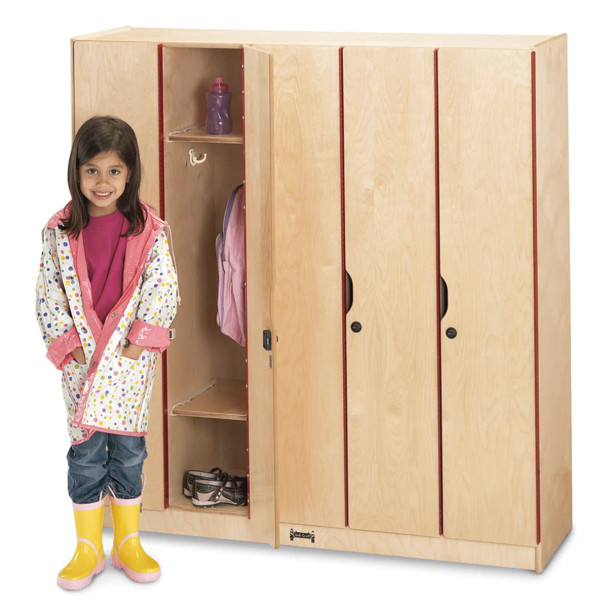 Jonti-Craft 5-Section Lockers with Doors