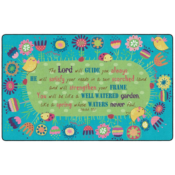 Flagship Carpets 6'x8'4" Rug - God's Garden Isaiah 58:11